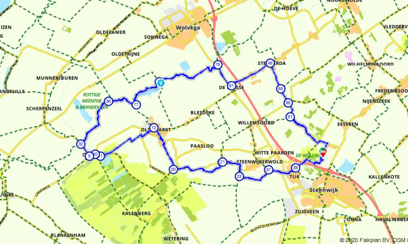 Route in Overijssel