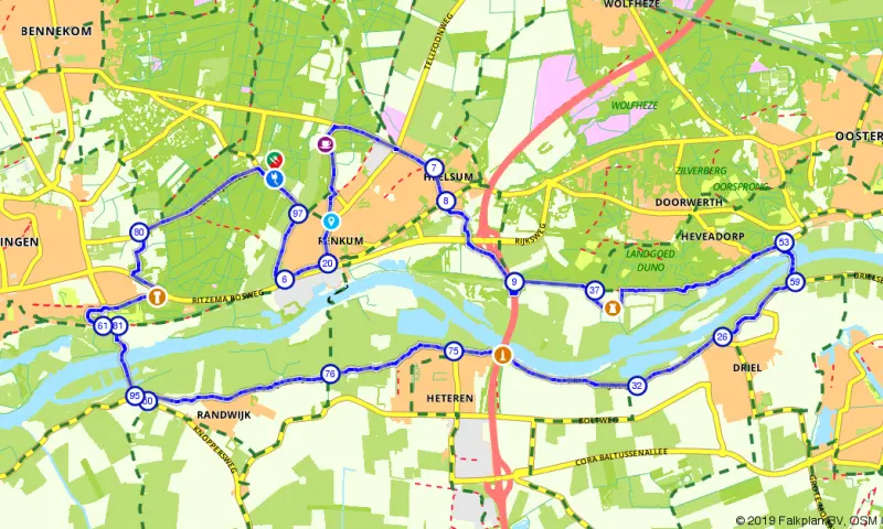 Route in Gelderland