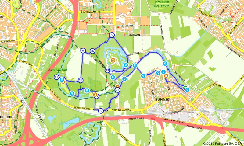 Route in Utrecht