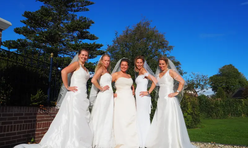 Fotoshoot van bezoekers