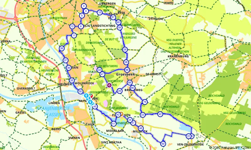 Route in Limburg