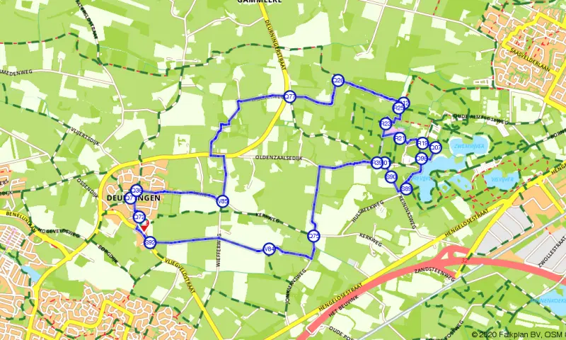 Route in Overijssel