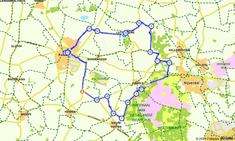 Route in Overijssel