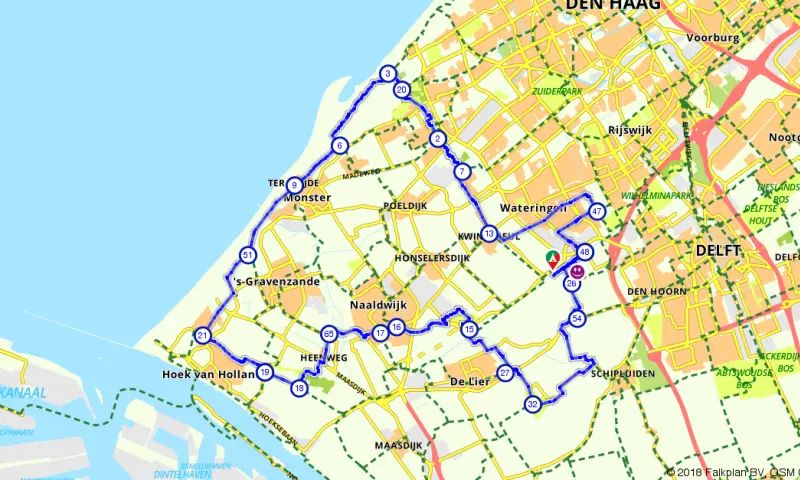 Route Zuid-Holland