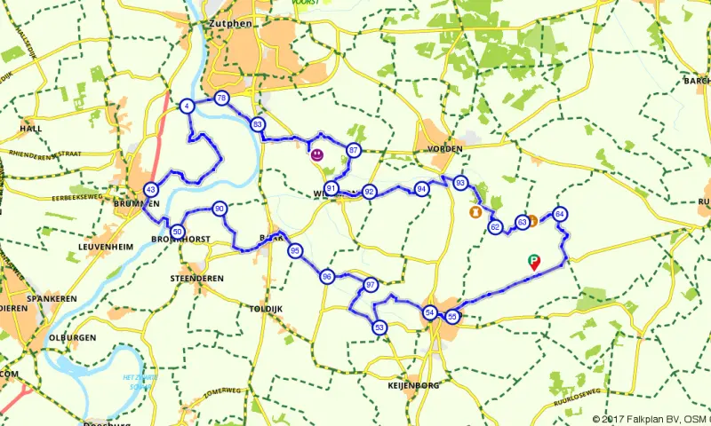 Route in Gelderland