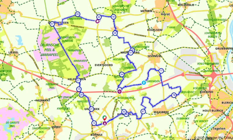 Route in Limburg