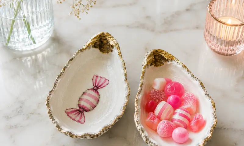 Oesters schilderen tijdens creatief uitje