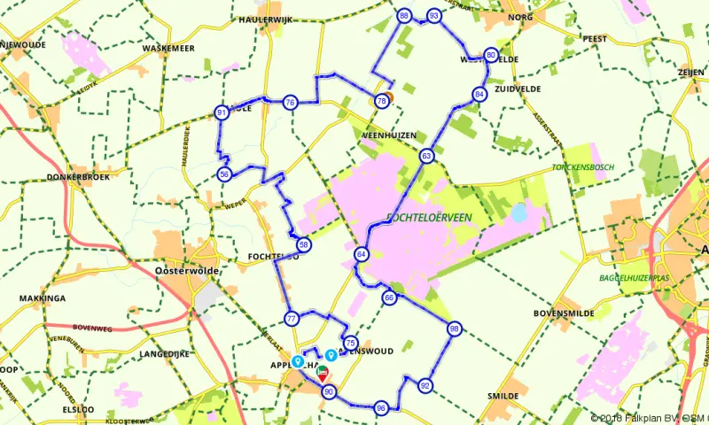Route in Friesland