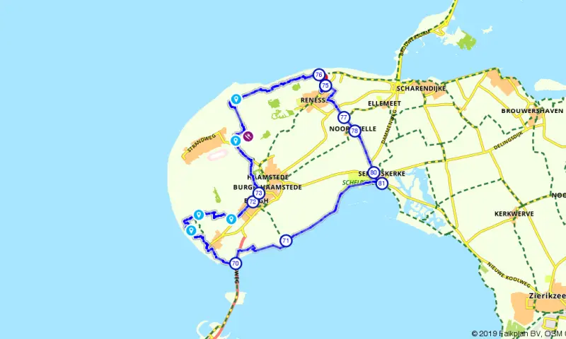 Route in Zeeland
