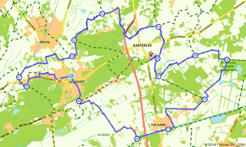 Route in het buitenland