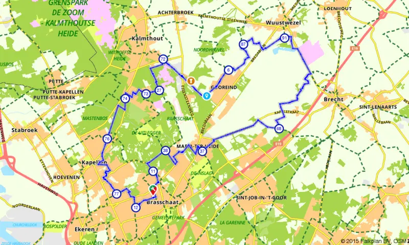 Route in het buitenland