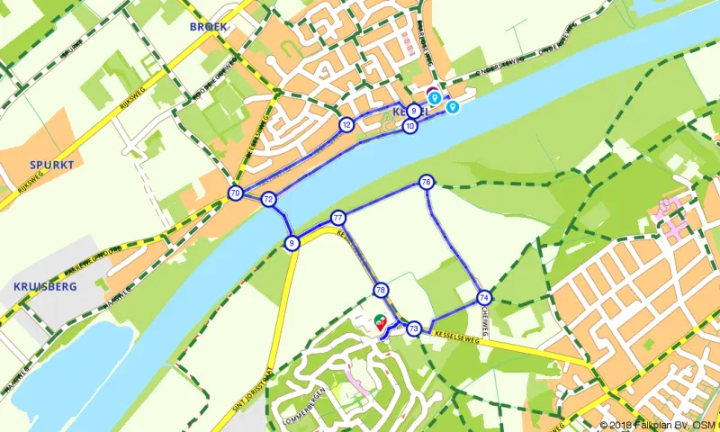 Route in Limburg
