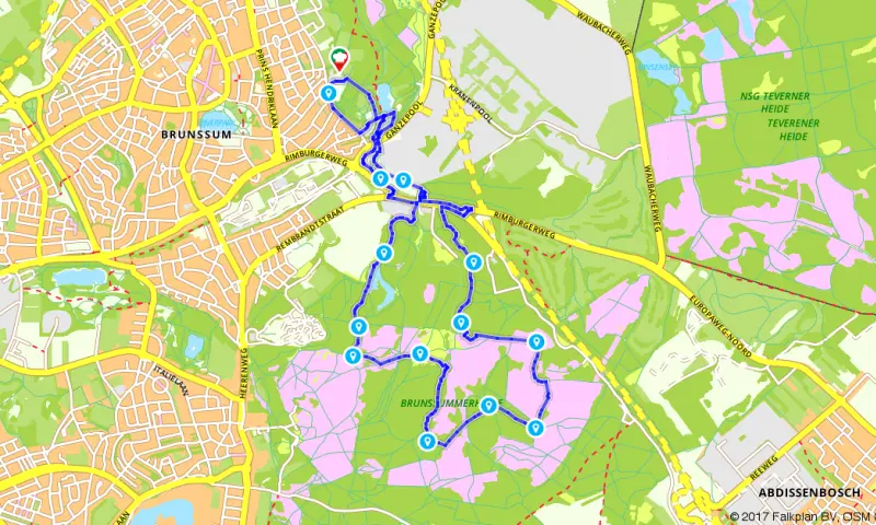 Route in Limburg