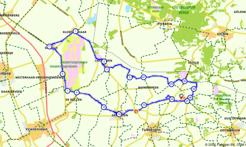 Route in Overijssel