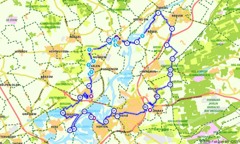 Route in Limburg