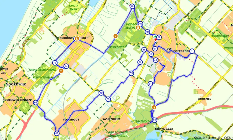Route Zuid-Holland