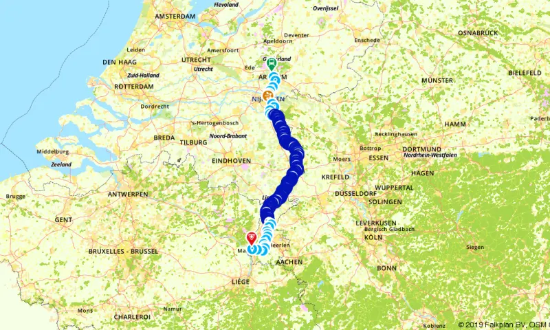 Route in Gelderland