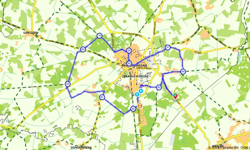 Enclavedorp Baarle fietsen