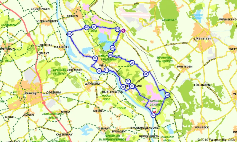 Route in Limburg
