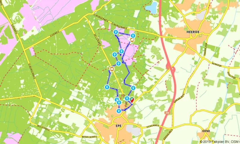 Route in Gelderland