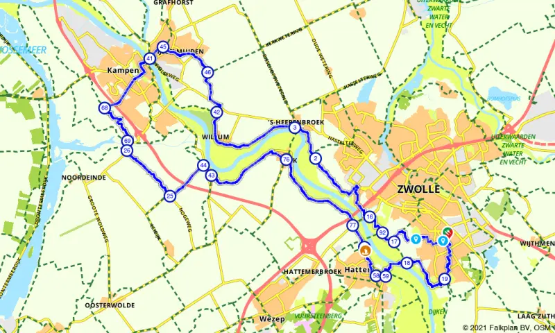 Route in Overijssel