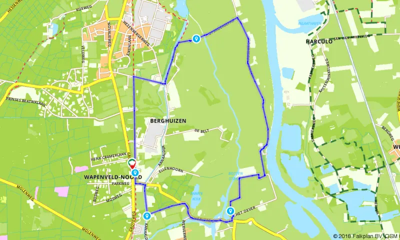 Route in Gelderland