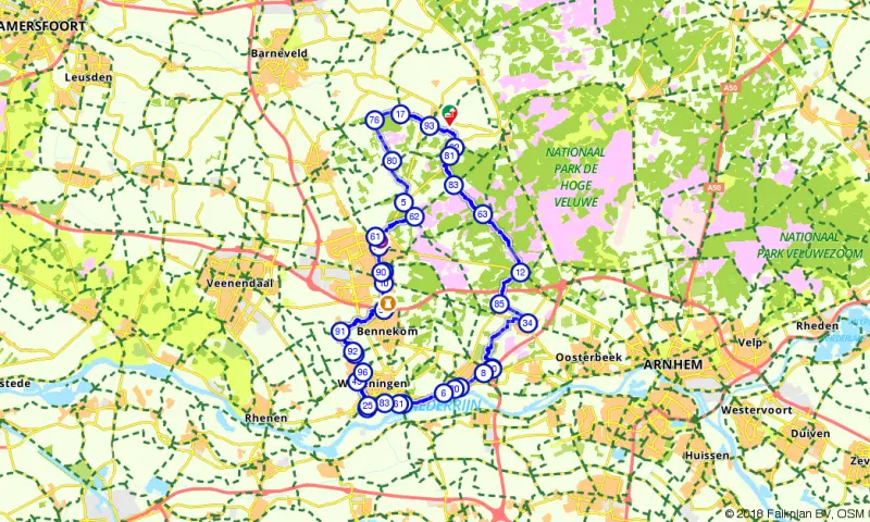 Route in Gelderland