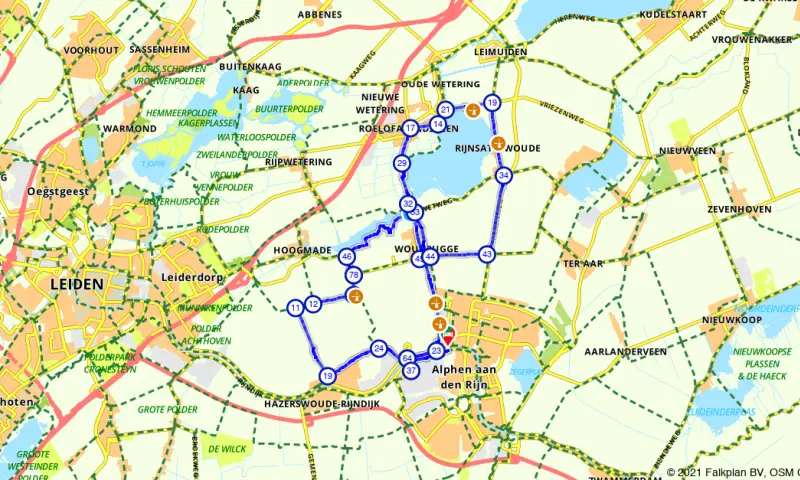 Route Zuid-Holland