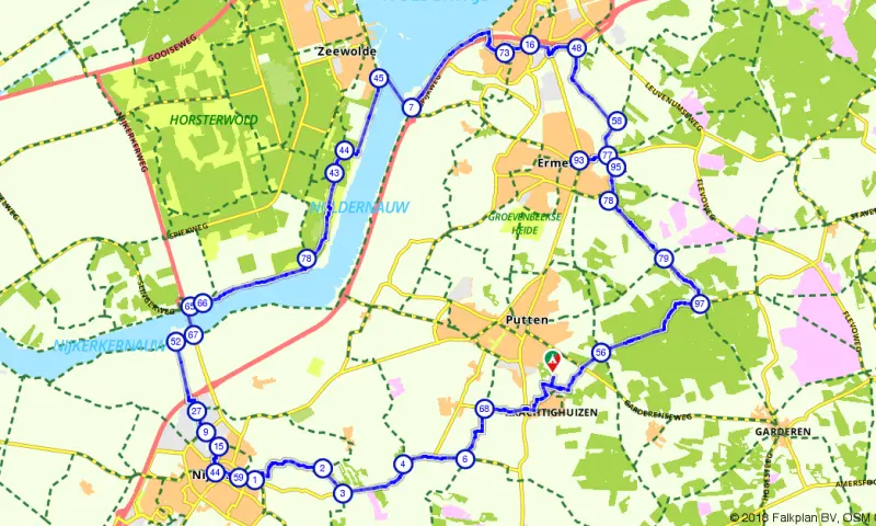 Route in Gelderland