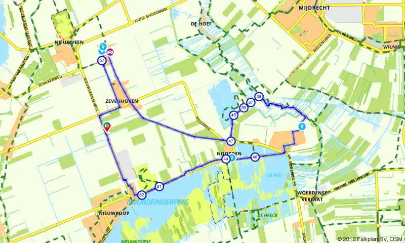 Route Zuid-Holland