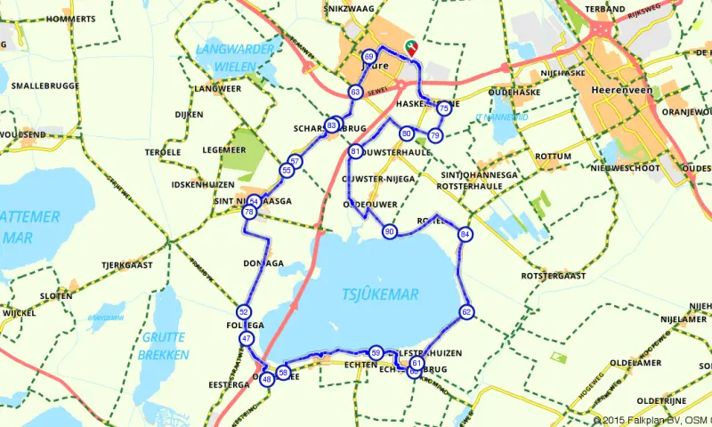 Route in Friesland