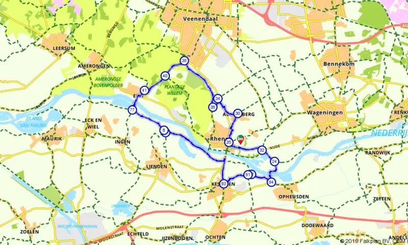 Route in Utrecht