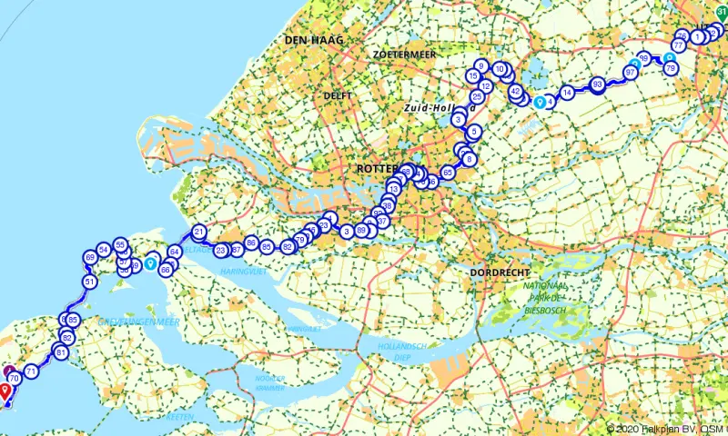 Route in Utrecht