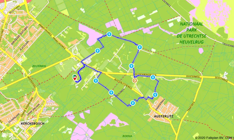 Route in Utrecht