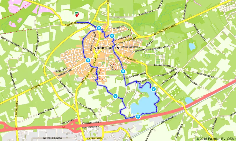 Route in Gelderland