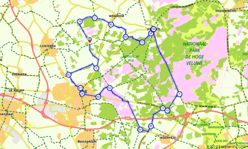 Route in Gelderland