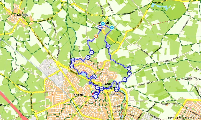 Route in Overijssel