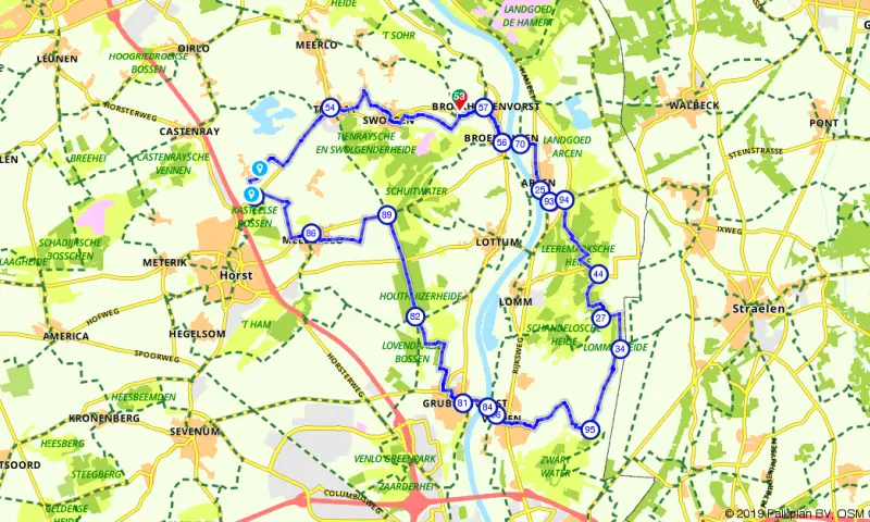 Kasteeltuinenroute bij Arcen
