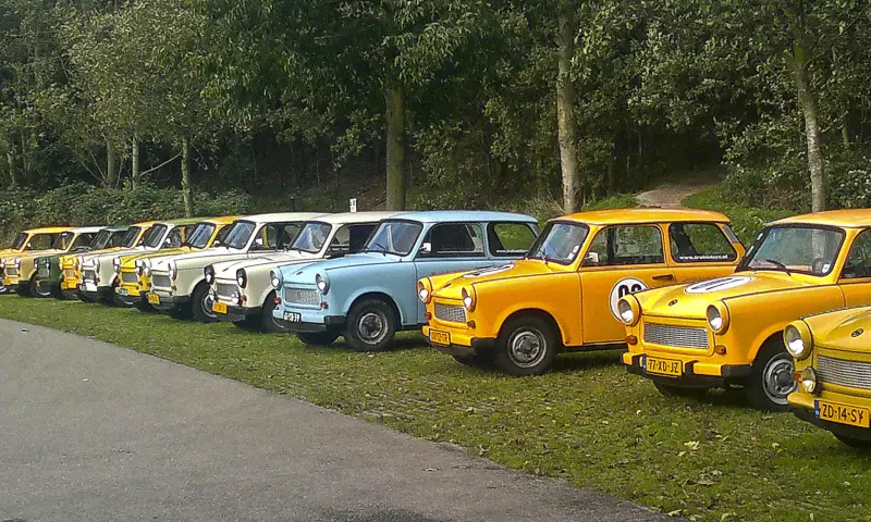 Rijden in een trabant