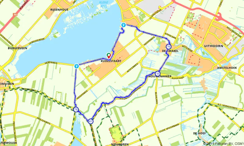 Route in Noor-Holland