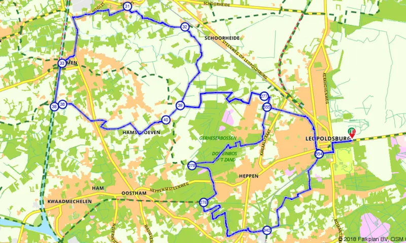 Route in Limburg