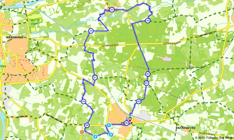 Route in Gelderland
