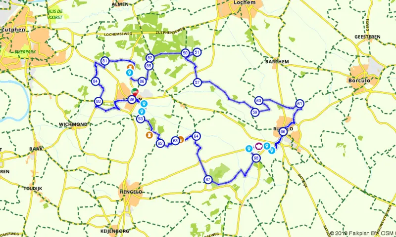 Route in Gelderland