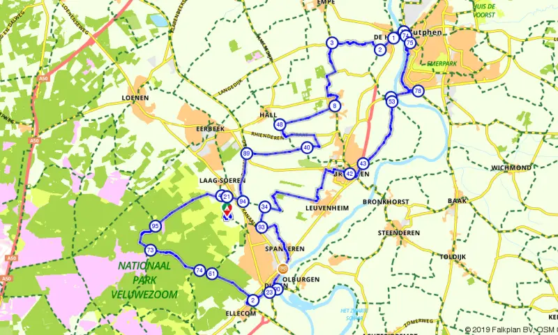 Route in Gelderland