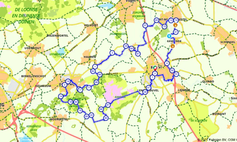 Route Oisterwijk