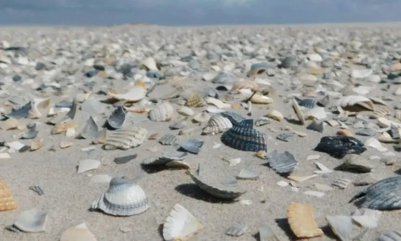 Jutten en schelpen zoeken