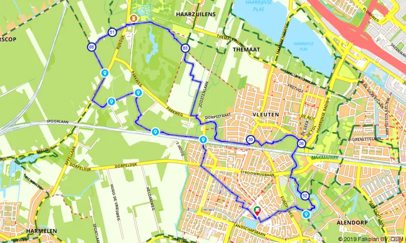 Route in Utrecht