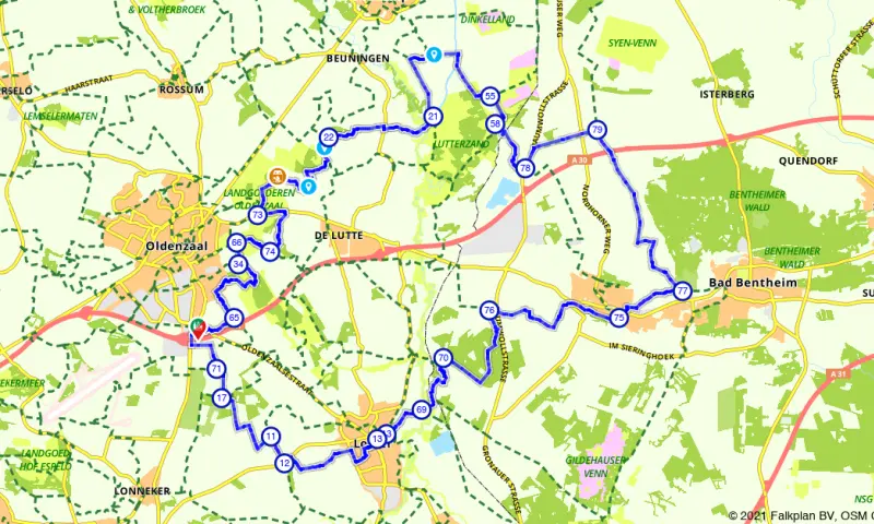 Route in Overijssel
