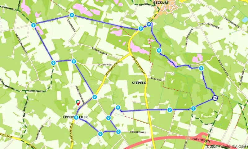 Route in Overijssel