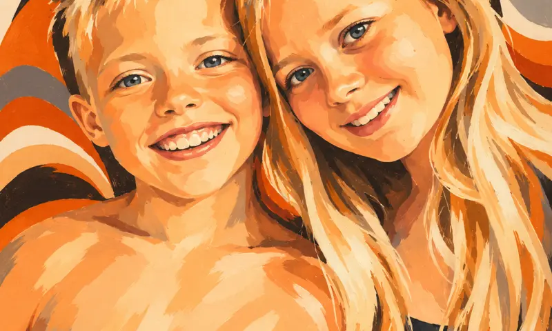 kleurrijk Pop-Art portret